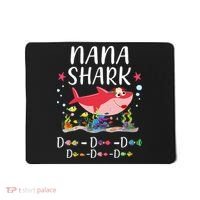 Nana Shark, Funny Mother's Day Floral Gift Mousepad thumb 0