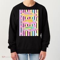 Neon Striped Fish Summer Beach Vibes Women's Sweatshirt thumb 0