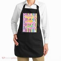 Neon Striped Fish Summer Beach Vibes Apron thumb 2