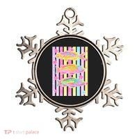 Neon Striped Fish Summer Beach Vibes Ornament thumb 0
