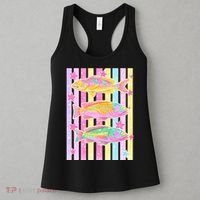 Neon Striped Fish Summer Beach Vibes Women's Tank Top thumb 3