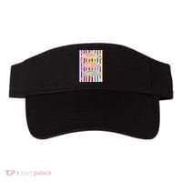 Neon Striped Fish Summer Beach Vibes Visor thumb 0