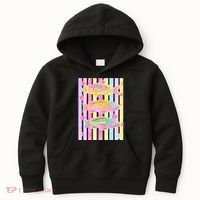 Neon Striped Fish Summer Beach Vibes Kids Hoodie thumb 0