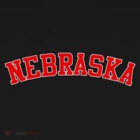 Nebraska Sports Fan Word Logo Football Women's Hoodie thumb 2