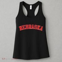 Nebraska Sports Fan Word Logo Football Women's Tank Top thumb 3
