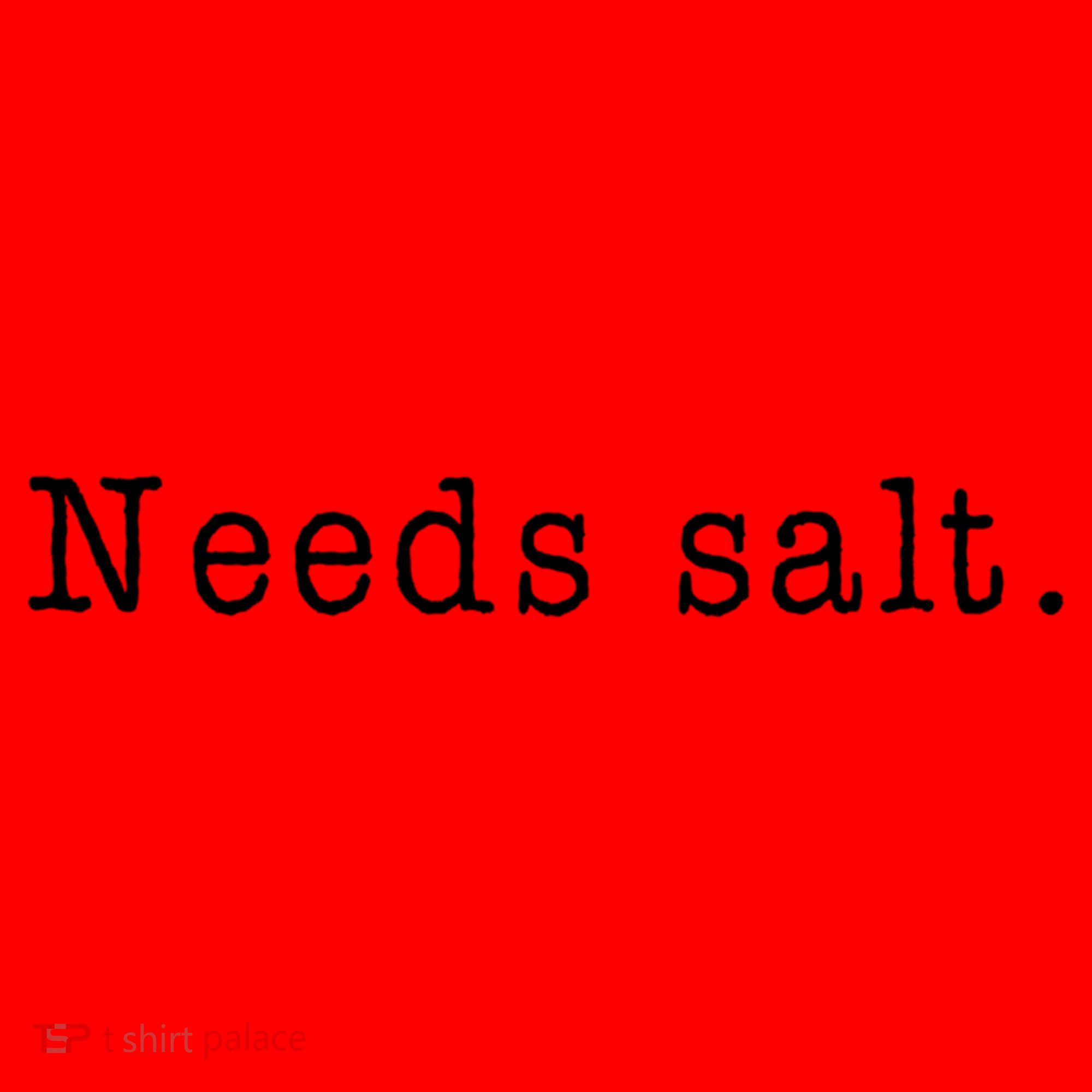 Needs Salt Gift Funny Cooking Baking Foodie Gift Santa Hat