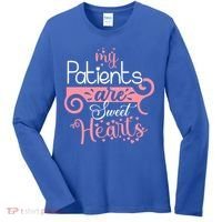 Nursing Student Gift My Patients Are My Valentines Funny Nurse Gift Women's Long Sleeve Shirt thumb 0