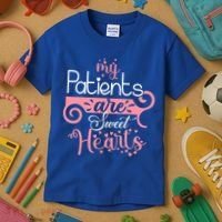 Nursing Student Gift My Patients Are My Valentines Funny Nurse Gift Kids T-Shirt thumb 3