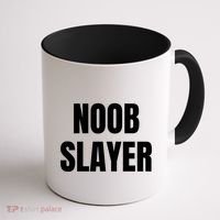 Noob Slayer Gamer Video Games Coffee Mug thumb 1