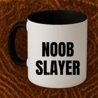 Noob Slayer Gamer Video Games Coffee Mug thumb 2