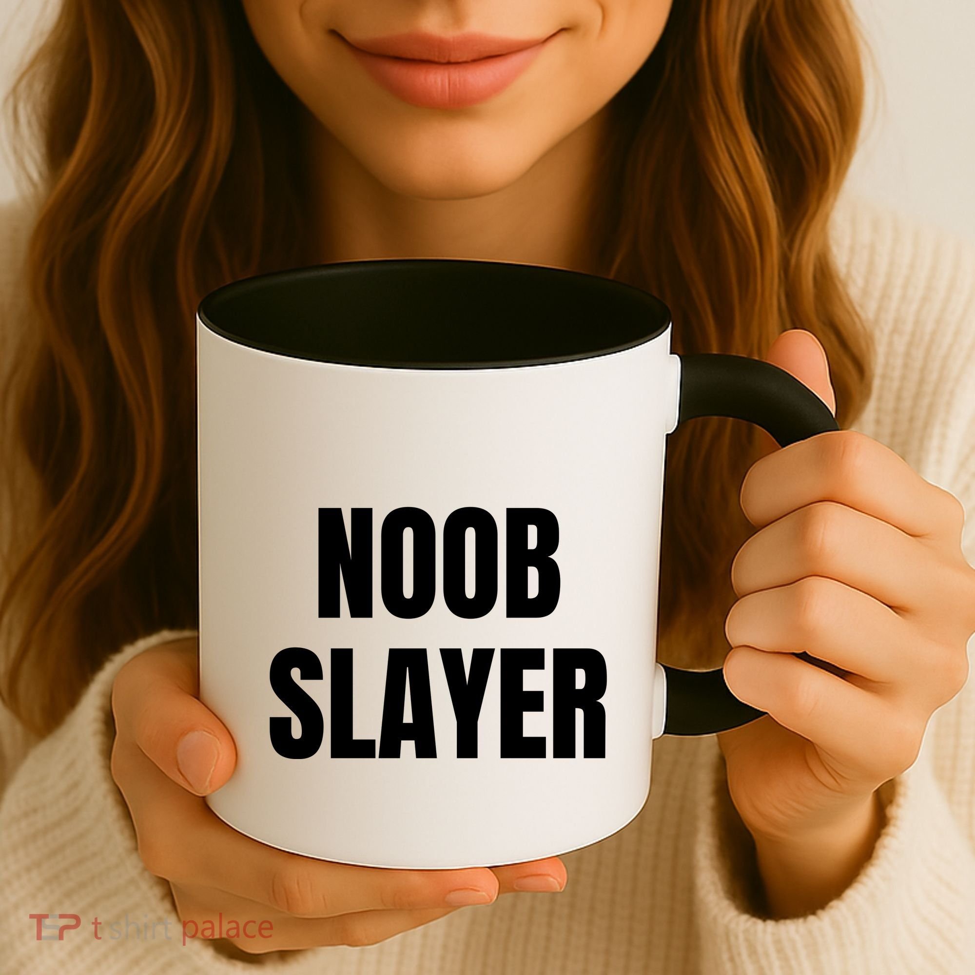 Noob Slayer Gamer Video Games Coffee Mug