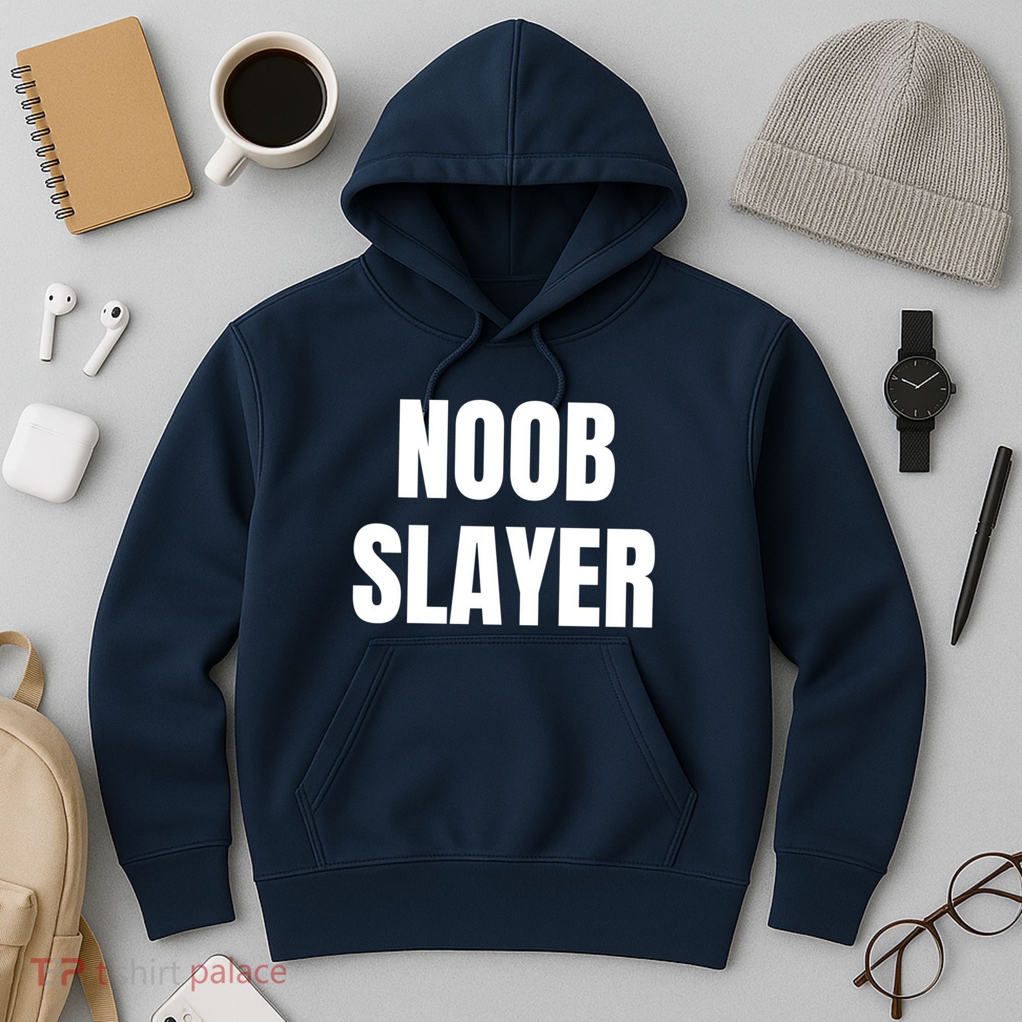 Noob Slayer Gamer Video Games Hoodie
