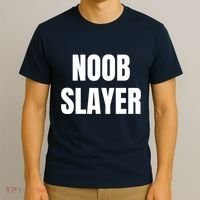 Noob Slayer Gamer Video Games T-Shirt thumb 3