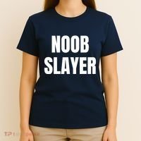 Noob Slayer Gamer Video Games T-Shirt thumb 4