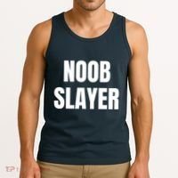 Noob Slayer Gamer Video Games Tank Top thumb 3