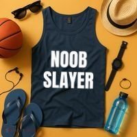 Noob Slayer Gamer Video Games Tank Top thumb 4