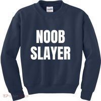 Noob Slayer Gamer Video Games Kids Sweatshirt thumb 0