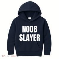 Noob Slayer Gamer Video Games Kids Hoodie thumb 0