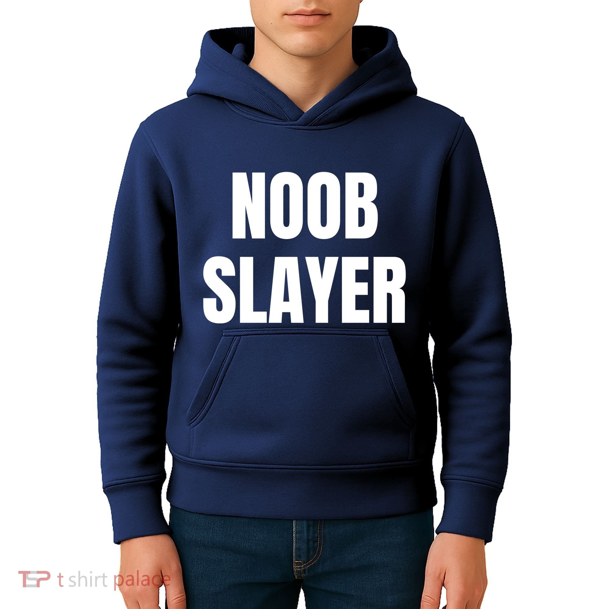 Noob Slayer Gamer Video Games Kids Hoodie