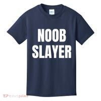 Noob Slayer Gamer Video Games Kids T-Shirt thumb 0