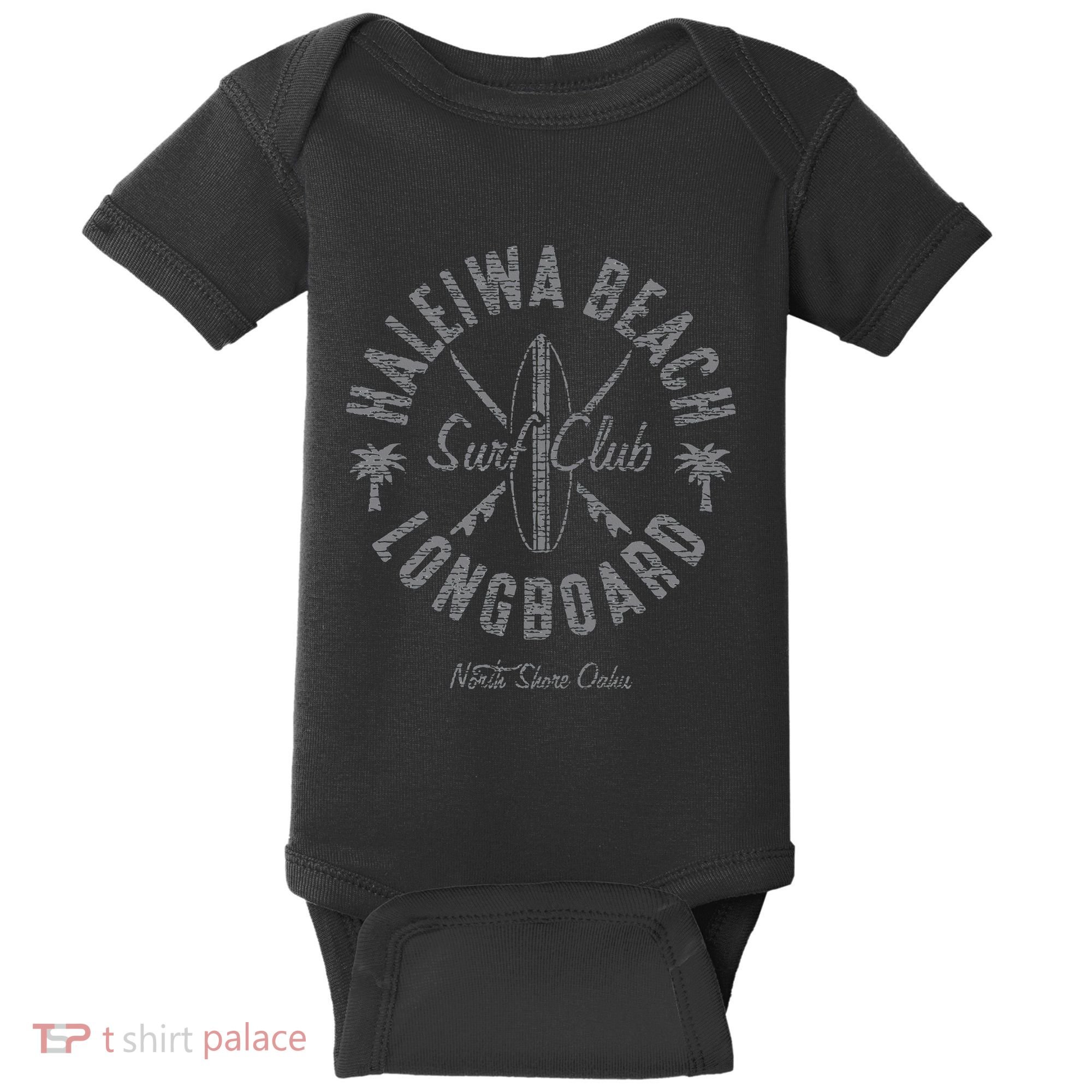 North Shore Haleiwa Beach Surf Shop Baby Bodysuit