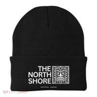 North Shore Hawaii Tiki Mask Surfing Vacation Beanie thumb 0