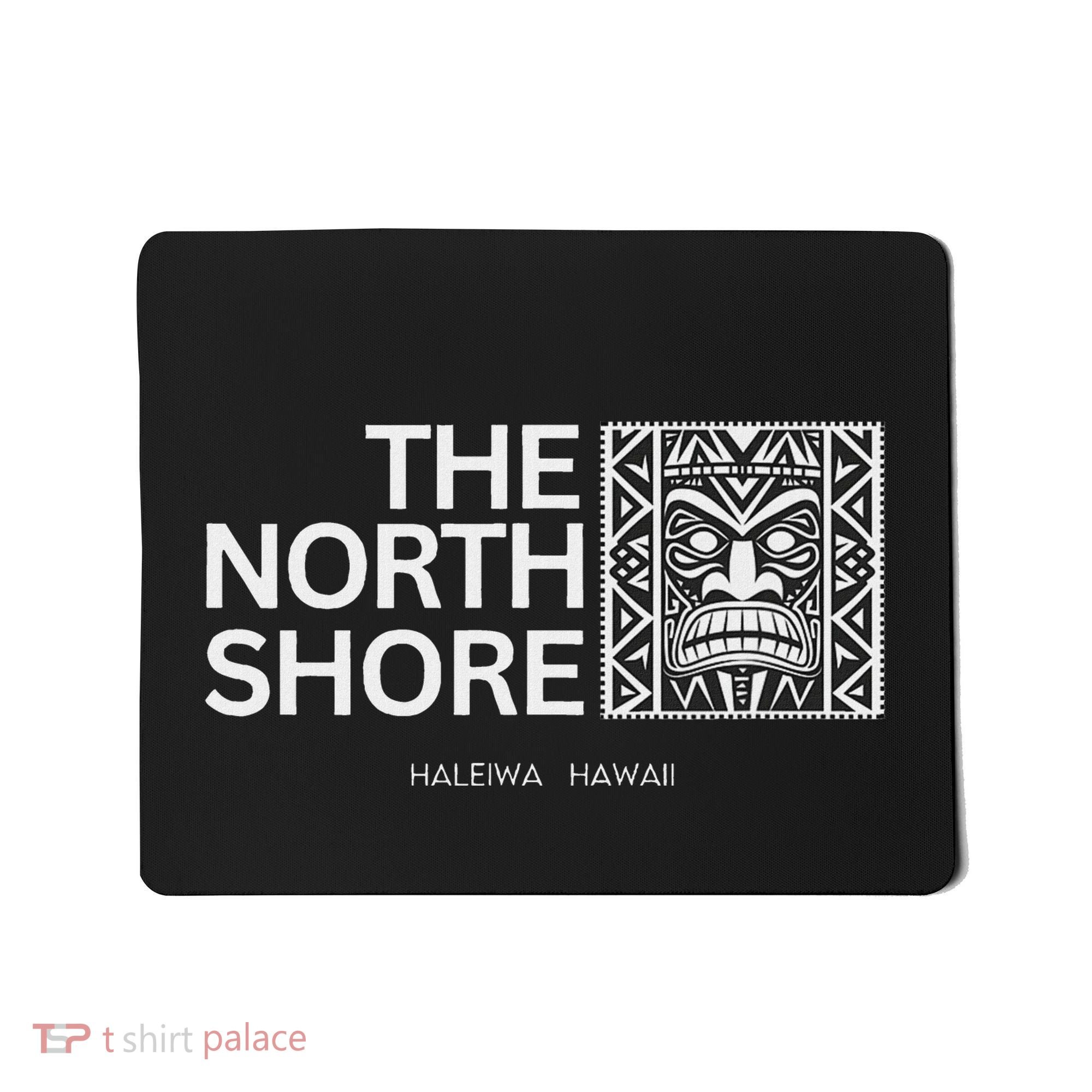 North Shore Hawaii Tiki Mask Surfing Vacation Mousepad