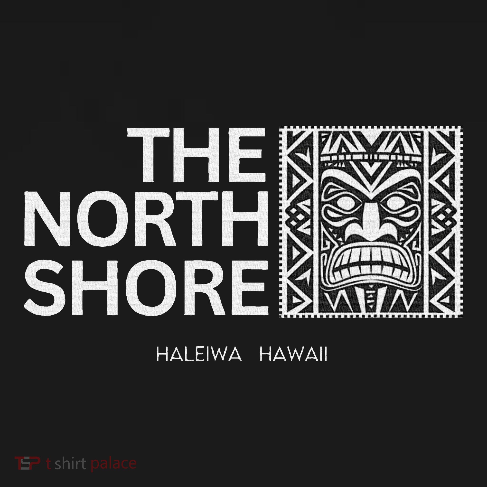 North Shore Hawaii Tiki Mask Surfing Vacation Mousepad