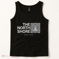 North Shore Hawaii Tiki Mask Surfing Vacation Tank Top thumb 2