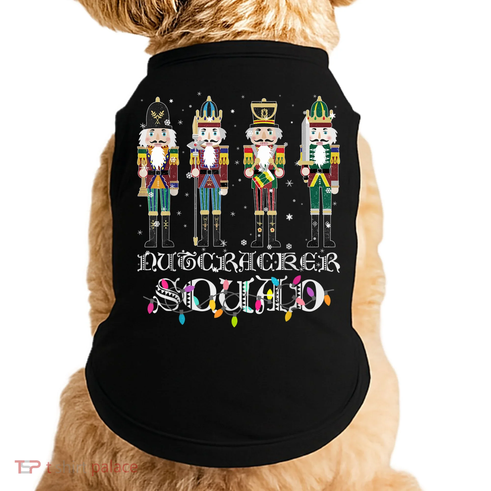Nutcracker Squad Holiday Ballet Dance Funny Christmas Doggie Tank