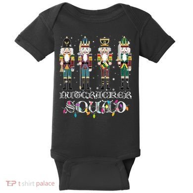 Nutcracker Squad Holiday Ballet Dance Funny Christmas Baby Bodysuit