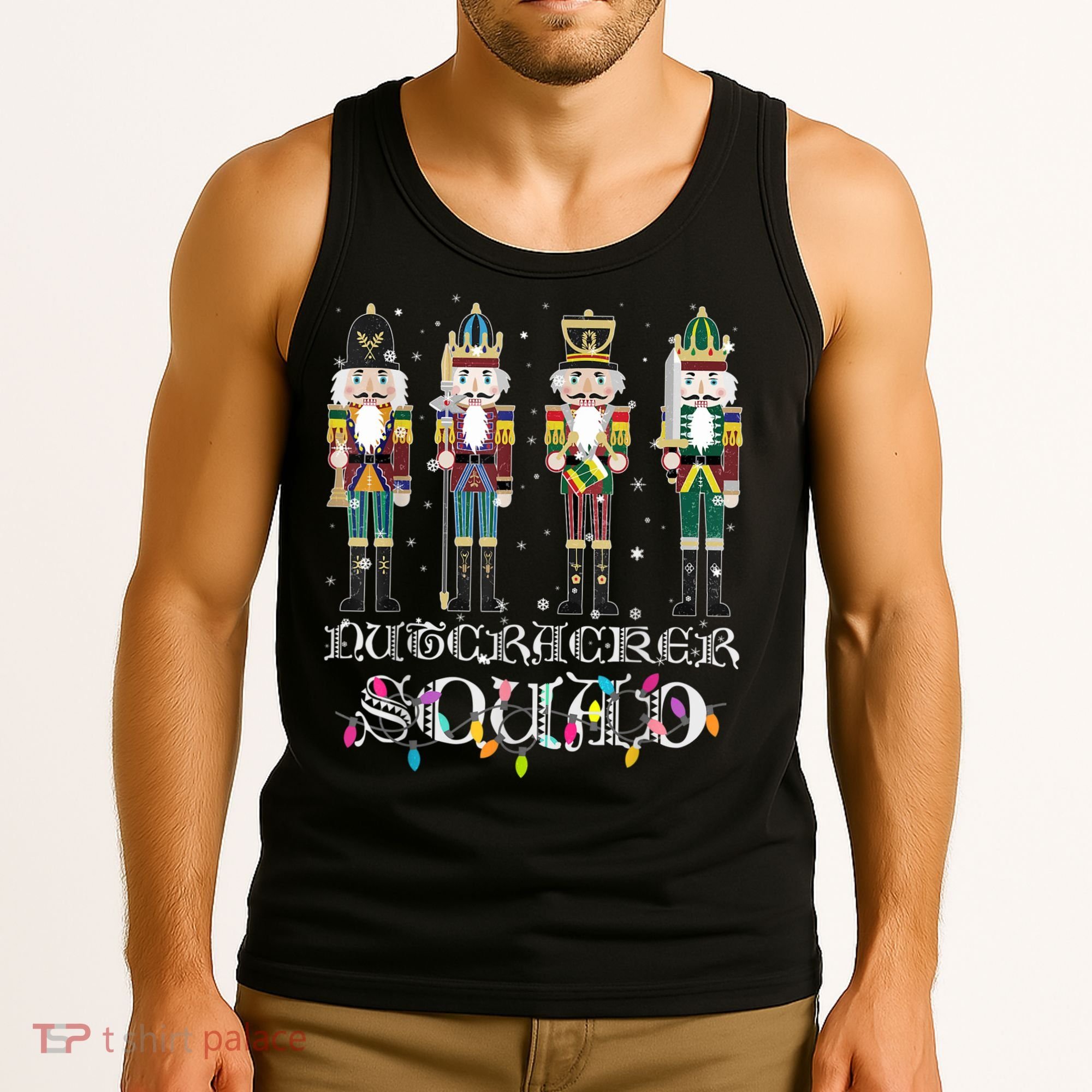 Nutcracker Squad Holiday Ballet Dance Funny Christmas Tank Top
