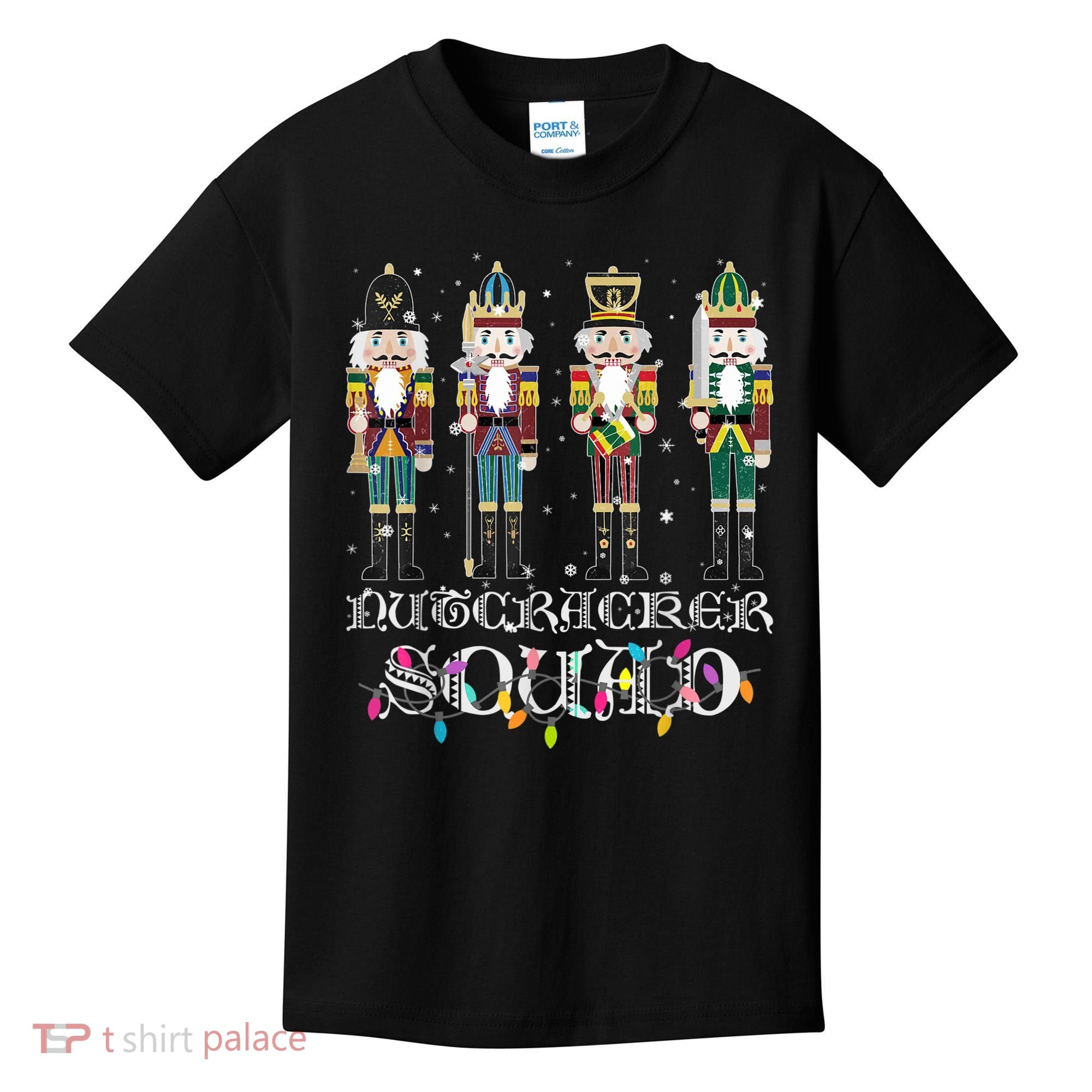 Nutcracker Squad Holiday Ballet Dance Funny Christmas Kids T-Shirt