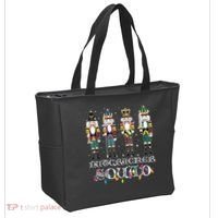 Nutcracker Squad Holiday Ballet Dance Funny Christmas Tote Bag thumb 2