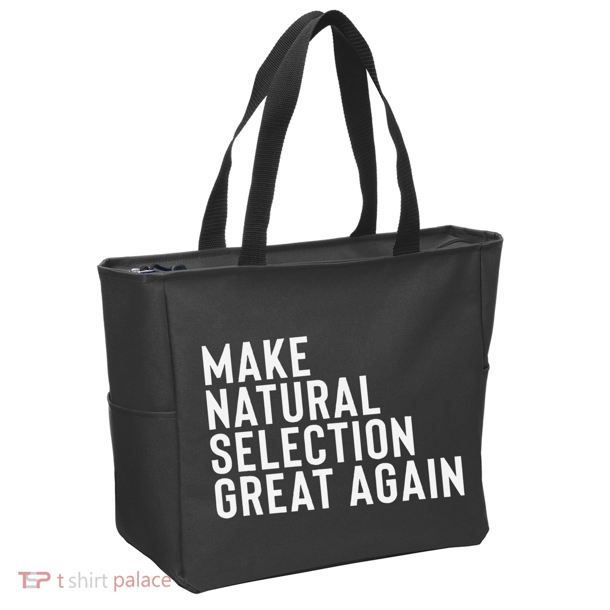 Natural Selection Humorous Funny Memes Humor Sarcastic Gift Tote Bag