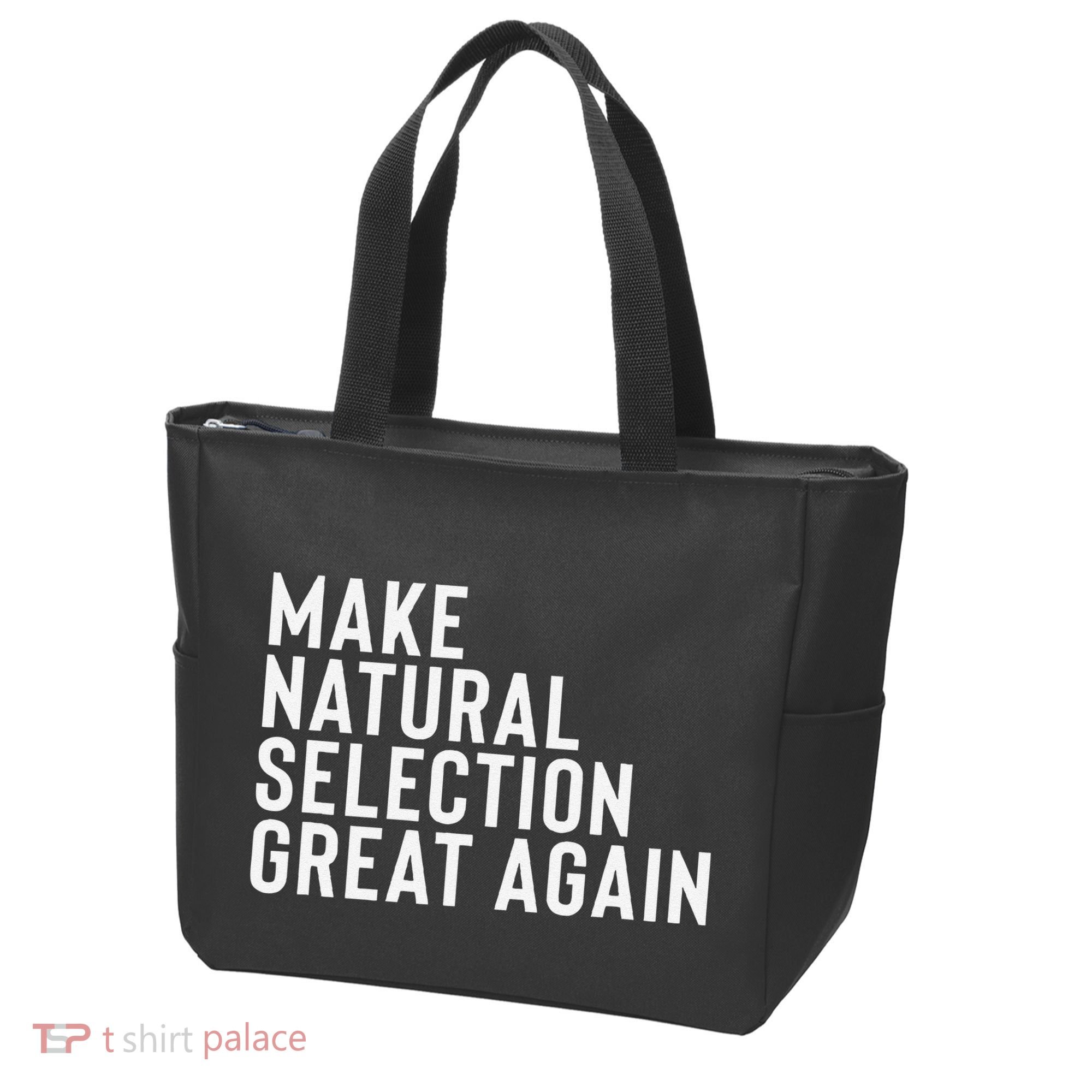 Natural Selection Humorous Funny Memes Humor Sarcastic Gift Tote Bag