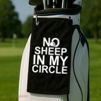 No Sheep In My Circle Golf Towel thumb 2