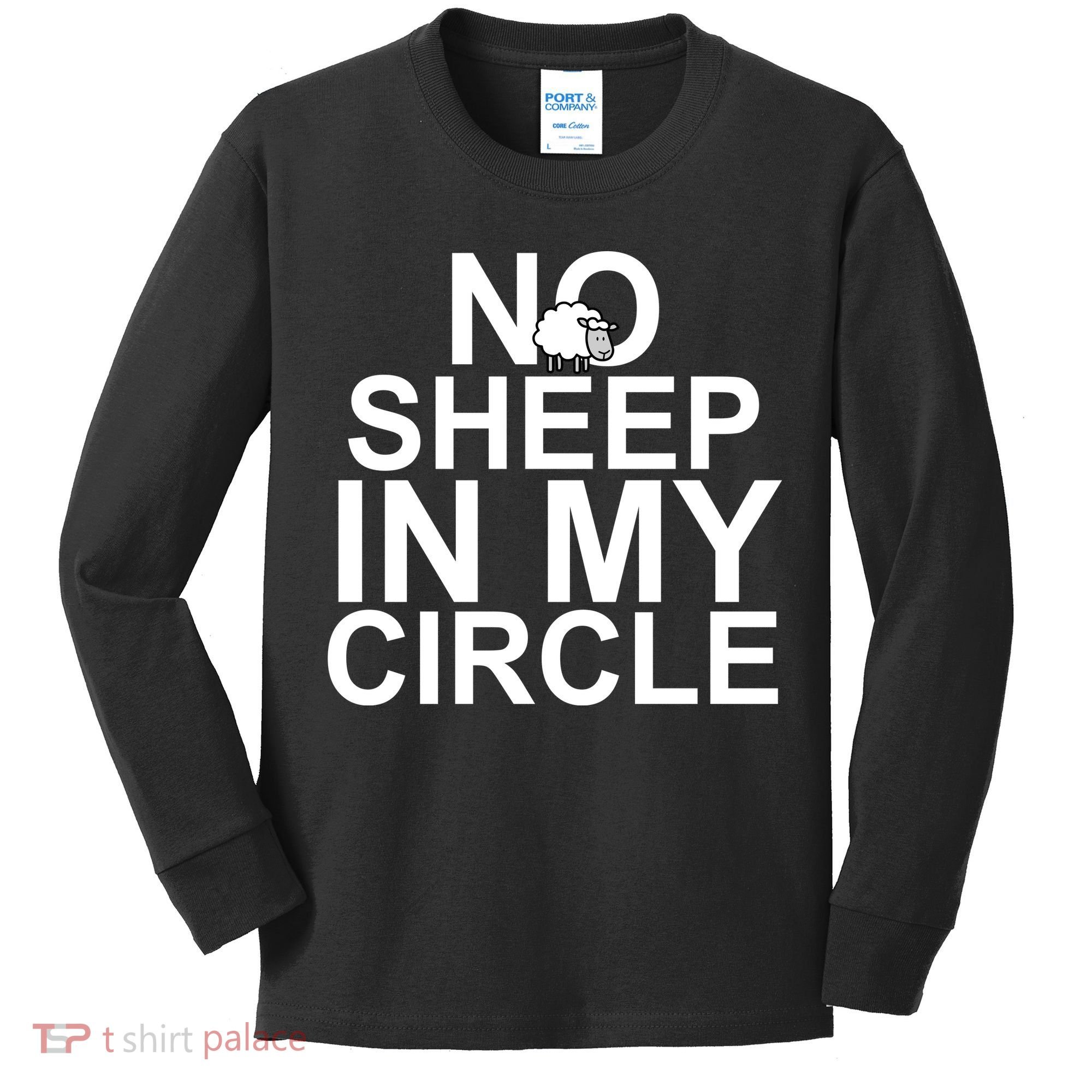 No Sheep In My Circle Kids Long Sleeve Shirt