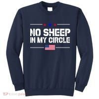 No Sheep In My Circle USA American Flag Logo Sweatshirt thumb 0