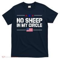 No Sheep In My Circle USA American Flag Logo T-Shirt thumb 0