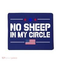 No Sheep In My Circle USA American Flag Logo Mousepad thumb 0