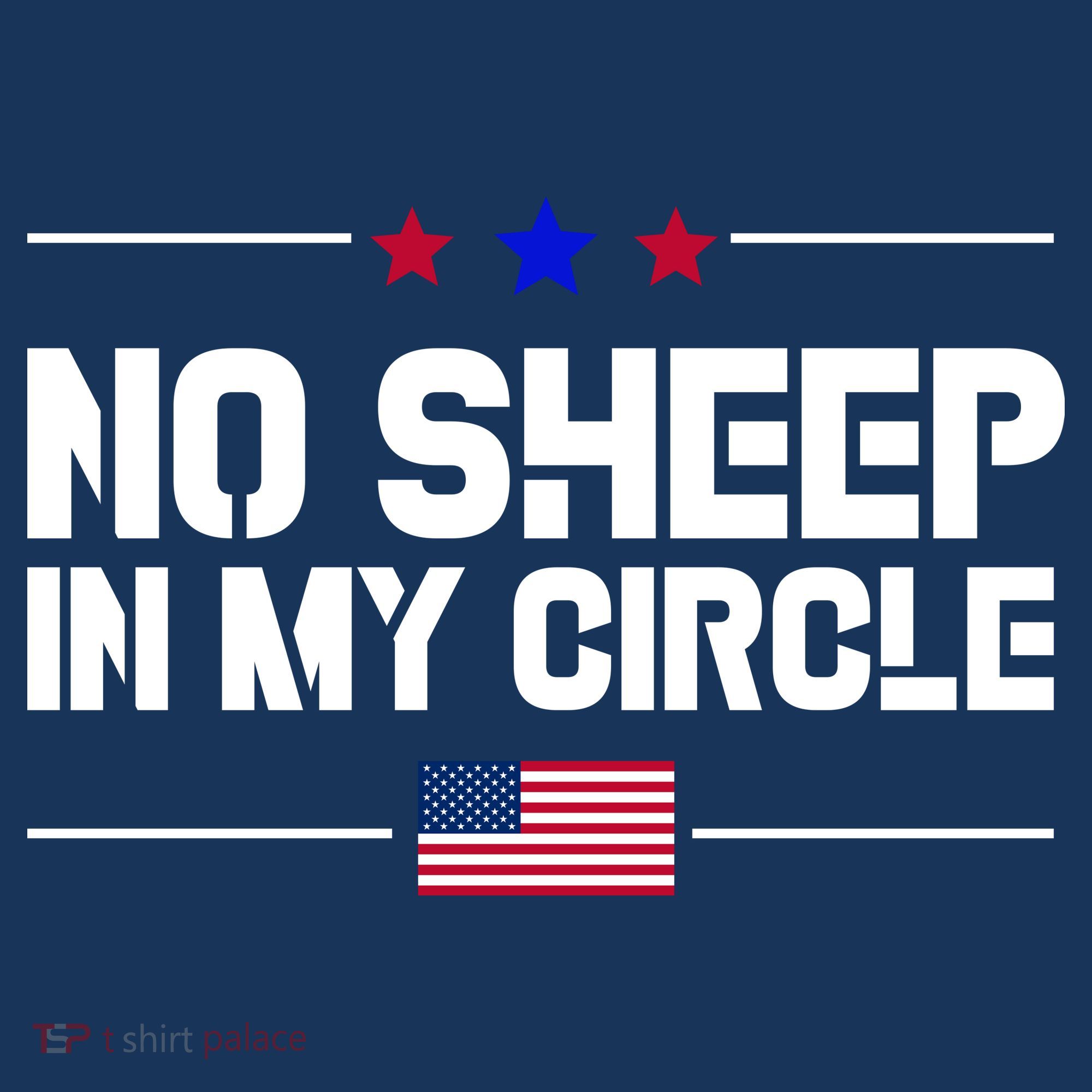 No Sheep In My Circle USA American Flag Logo Visor