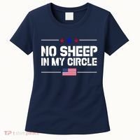 No Sheep In My Circle USA American Flag Logo Women's T-Shirt thumb 0