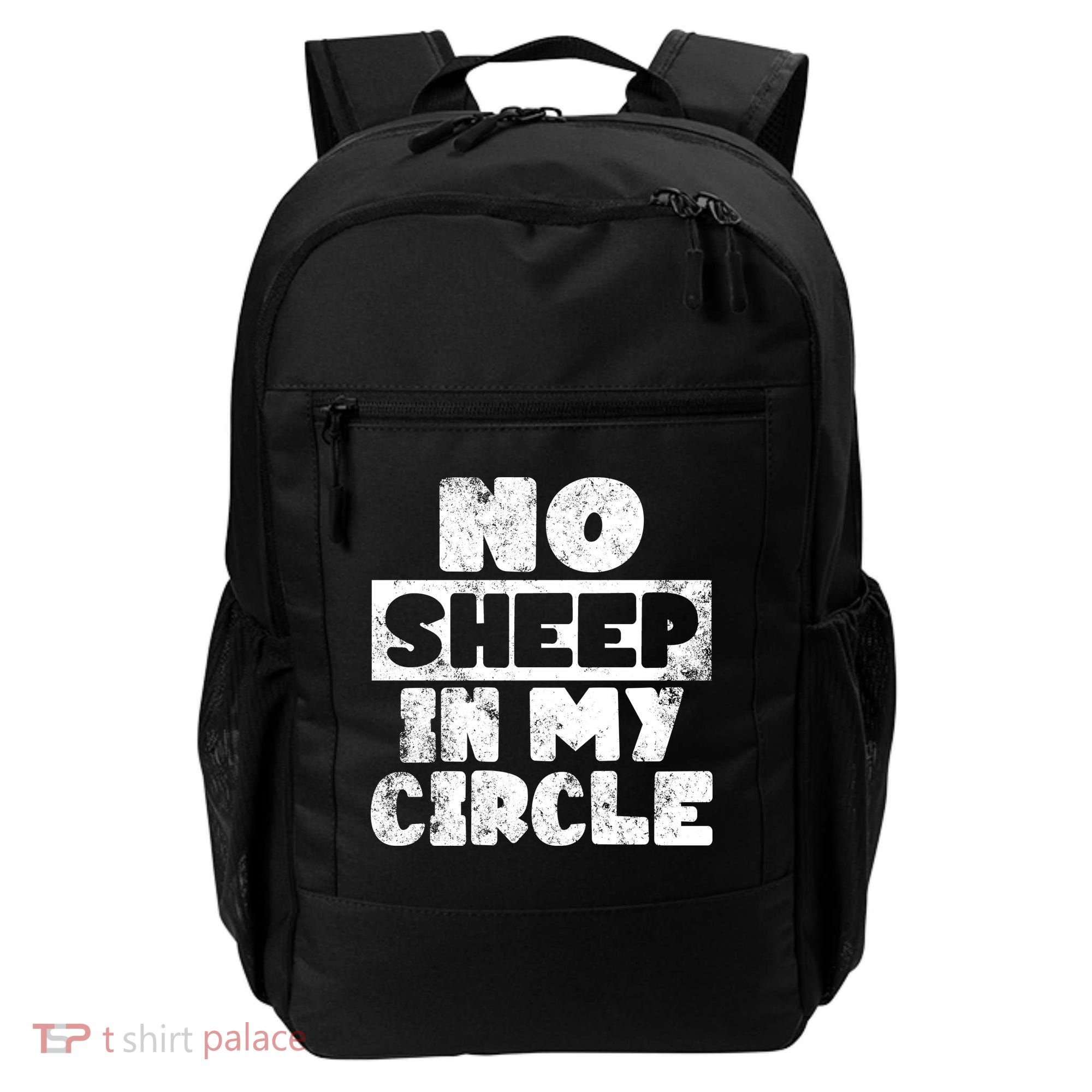 No Sheep In My Circle Distressed Backpack