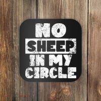 No Sheep In My Circle Distressed Coaster thumb 0