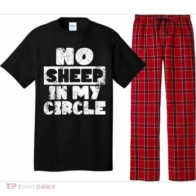 No Sheep In My Circle Distressed Pajama Set