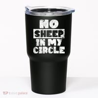 No Sheep In My Circle Distressed Tumbler thumb 0