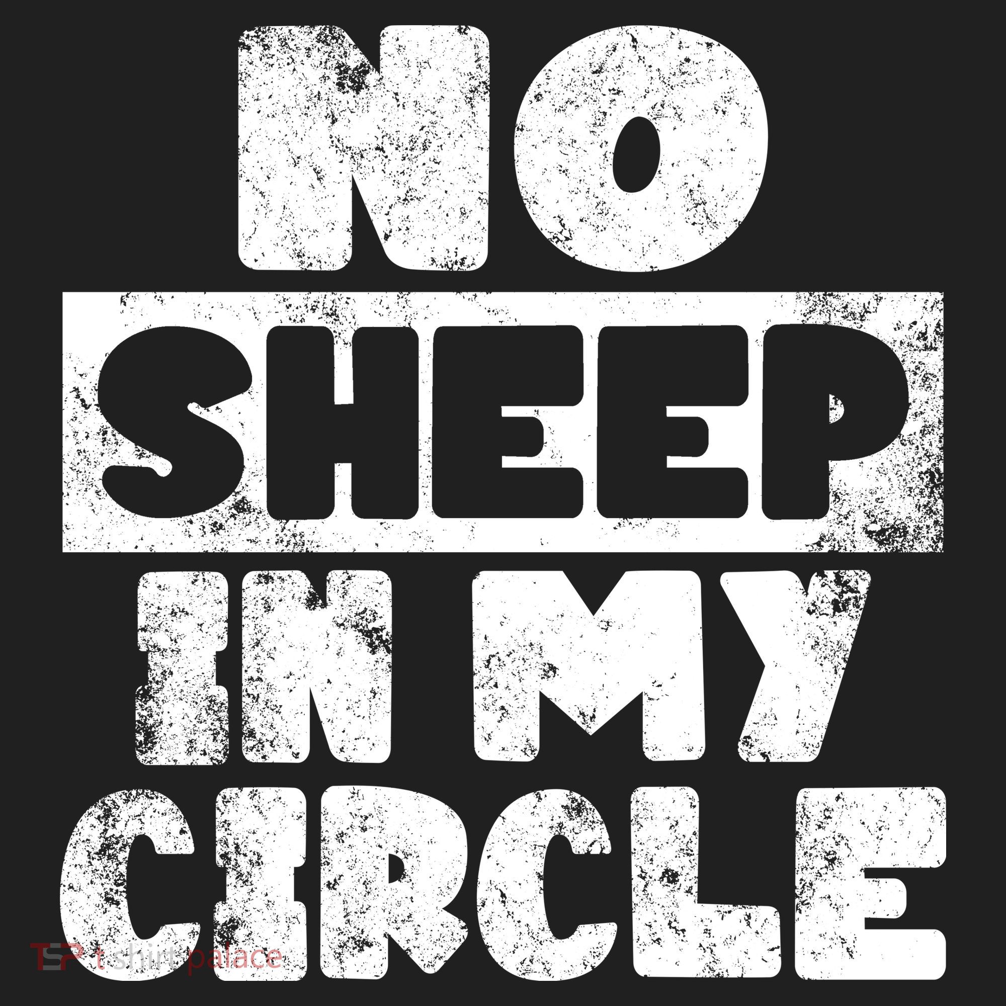 No Sheep In My Circle Distressed Tumbler