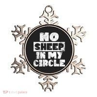 No Sheep In My Circle Distressed Ornament thumb 0