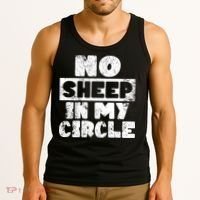 No Sheep In My Circle Distressed Tank Top thumb 3